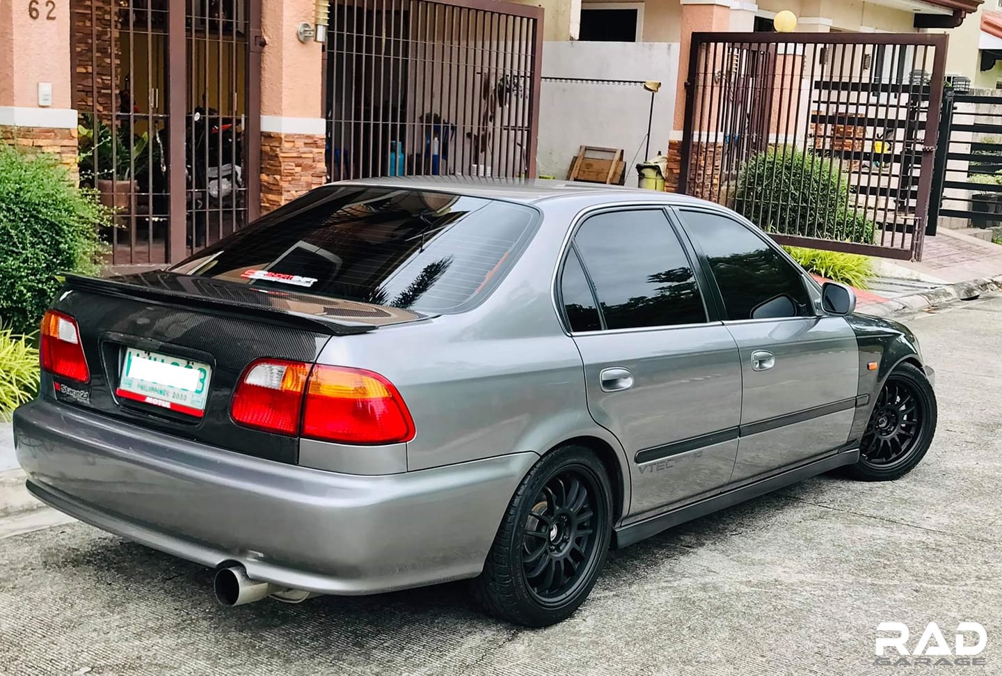 RAD GARAGE - ROTA SVN installed on this Honda Civic EK!...