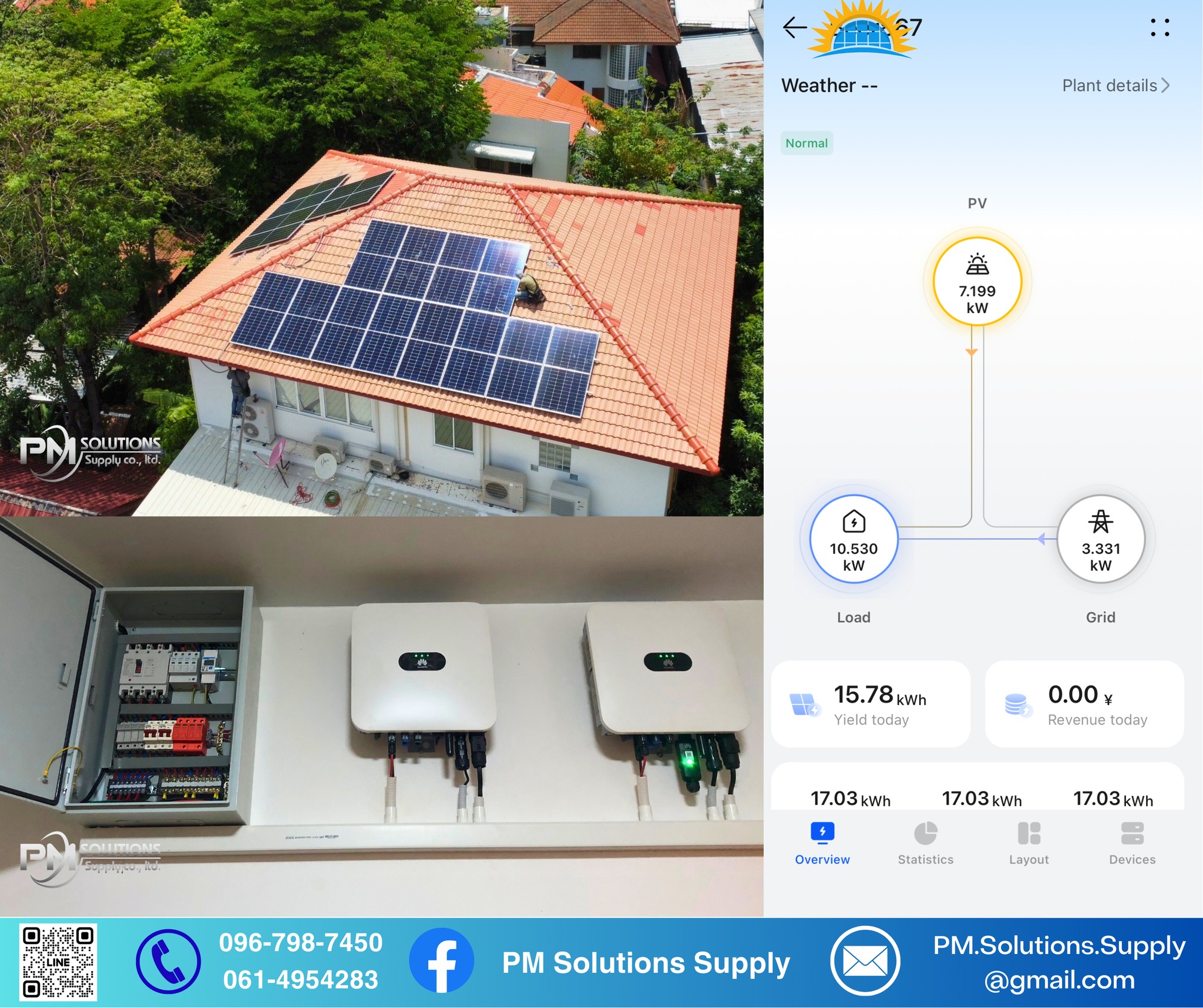 Review งานออกแบบและติดตั้ง Solar... - PM solutions supply