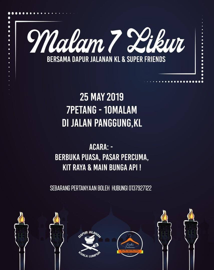 Dapur Jalanan Kuala Lumpur Post Facebook