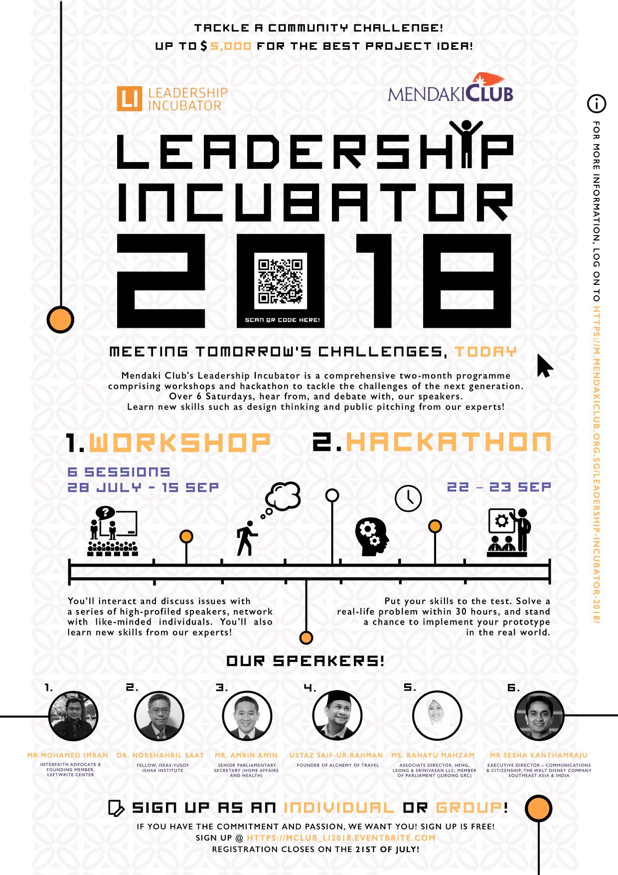 MENDAKI Club - LEADERSHIP INCUBATOR 2018 We're pretty psyched to ...