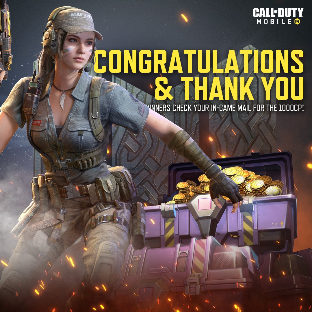 Introducing all the winners... - Garena Call of Duty Mobile | Facebook