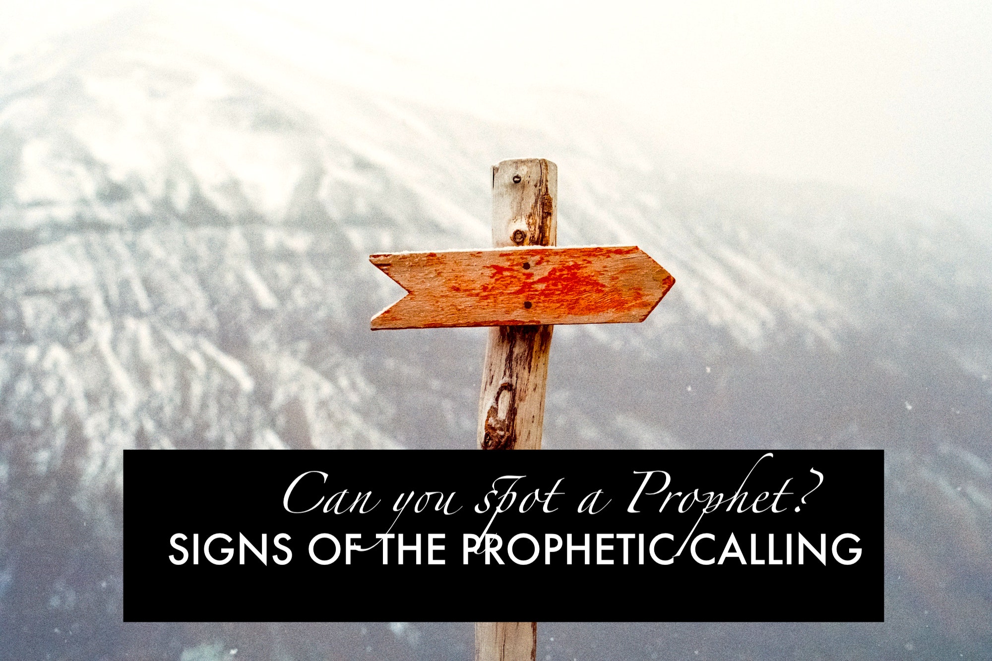 GBMI - How to Spot a Prophet - Signs of the Prophetic...