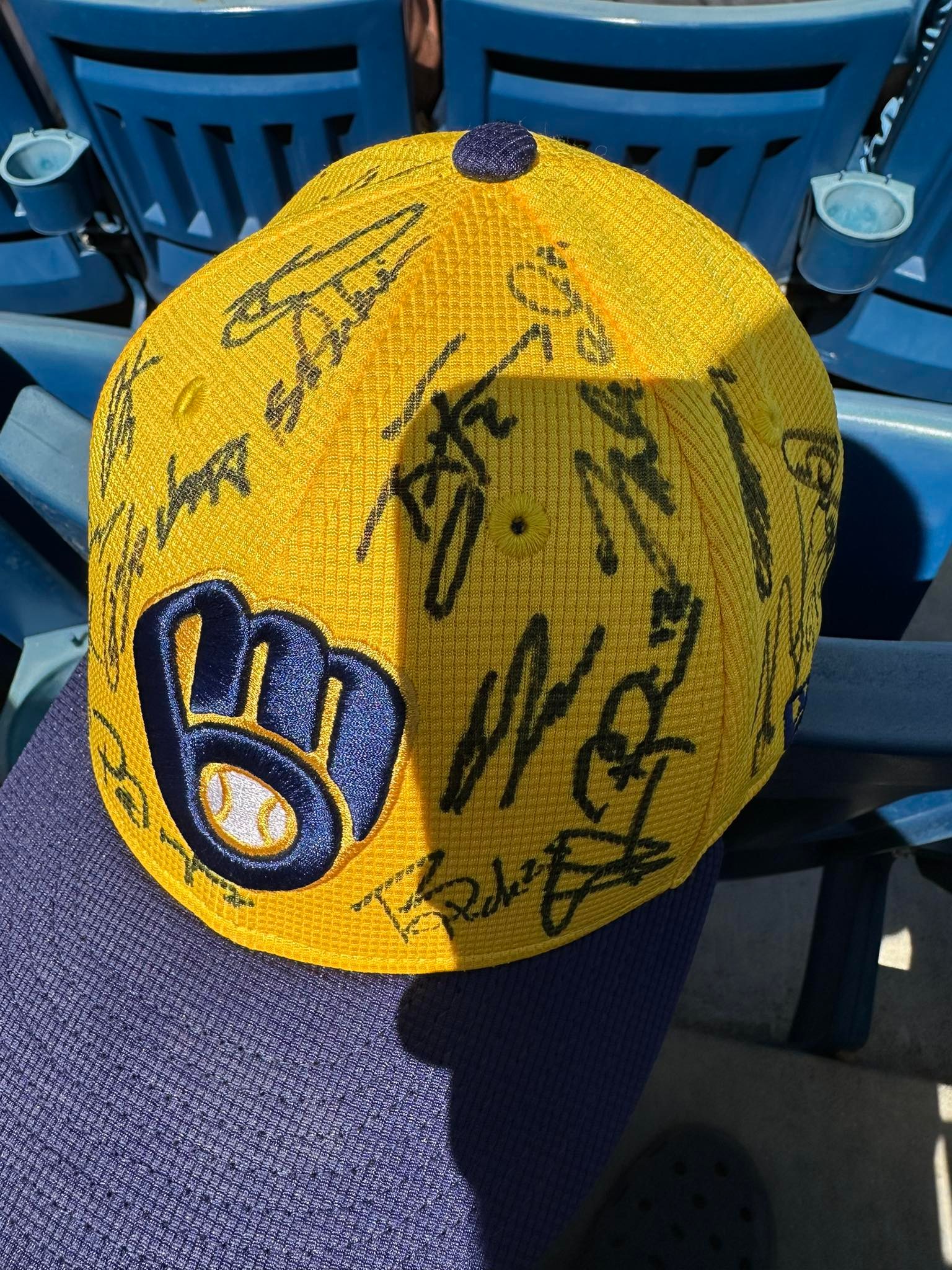 Christian Yelich, Jackson Chourio, Brice Turang and Sal Frelick 