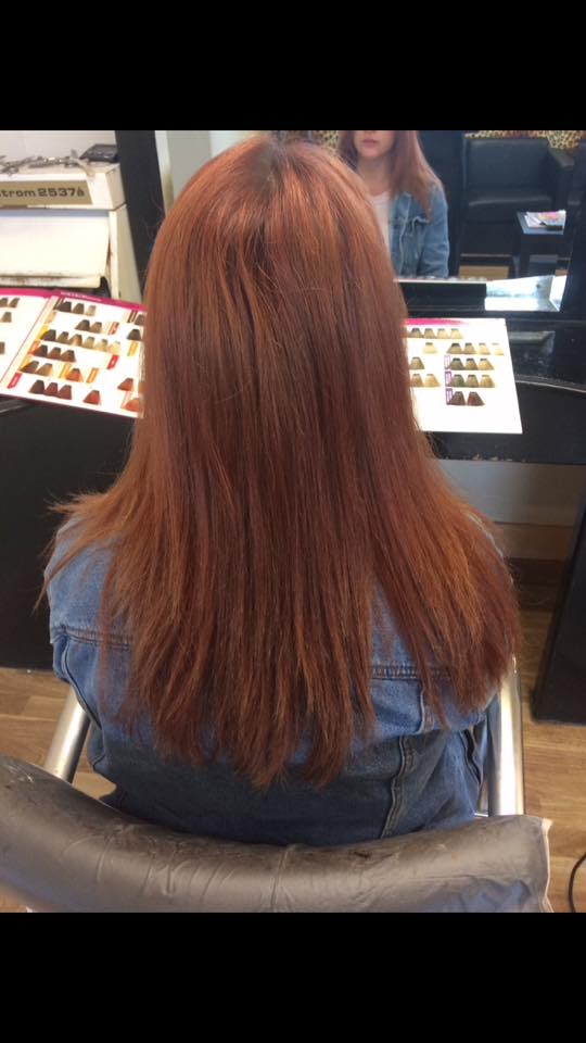 Brighter copper on angie... - Crimpers Hair and Beauty Salon