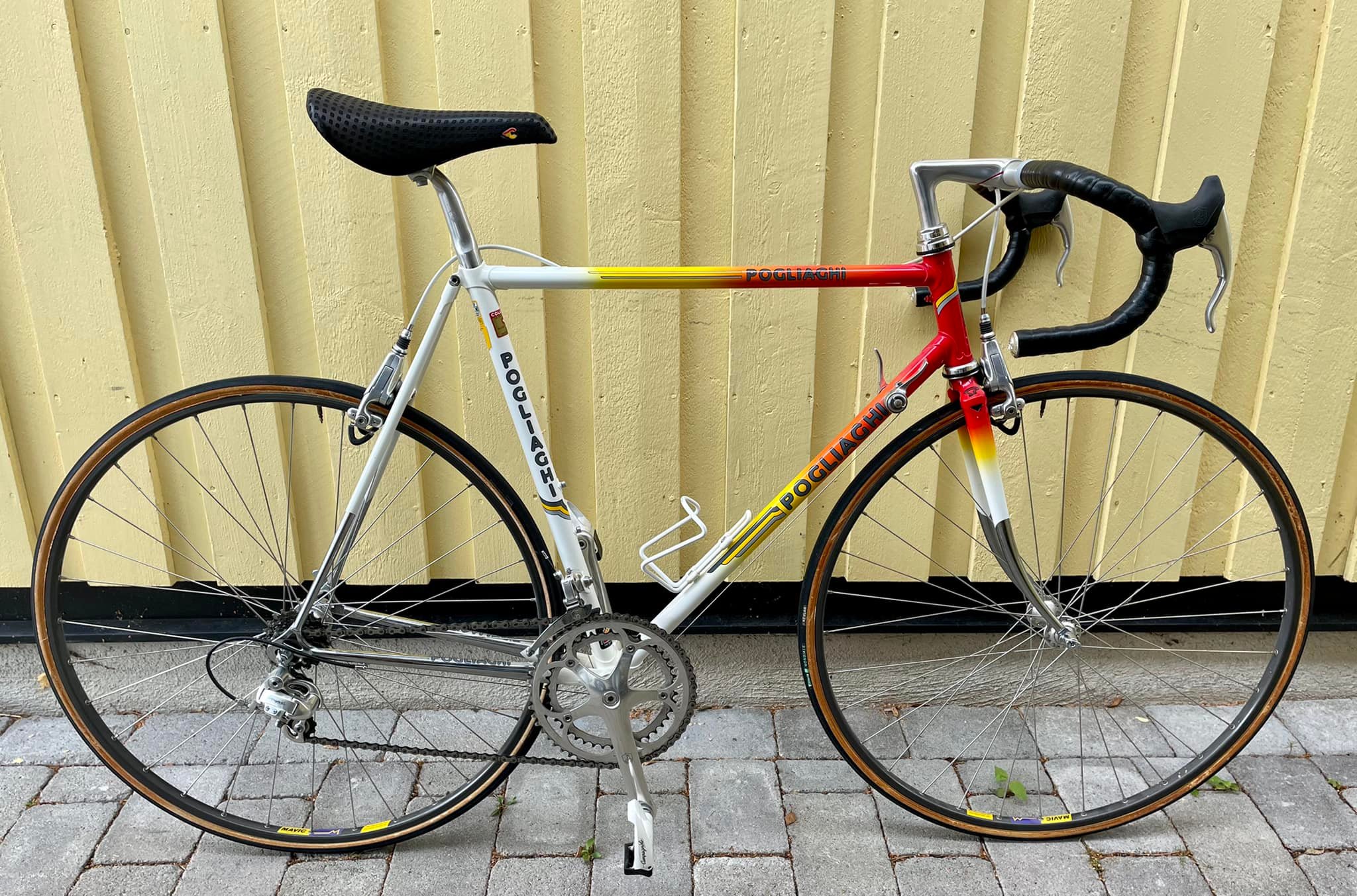 Late 80's Pogliaghi road bike with Columbus SLX tubing