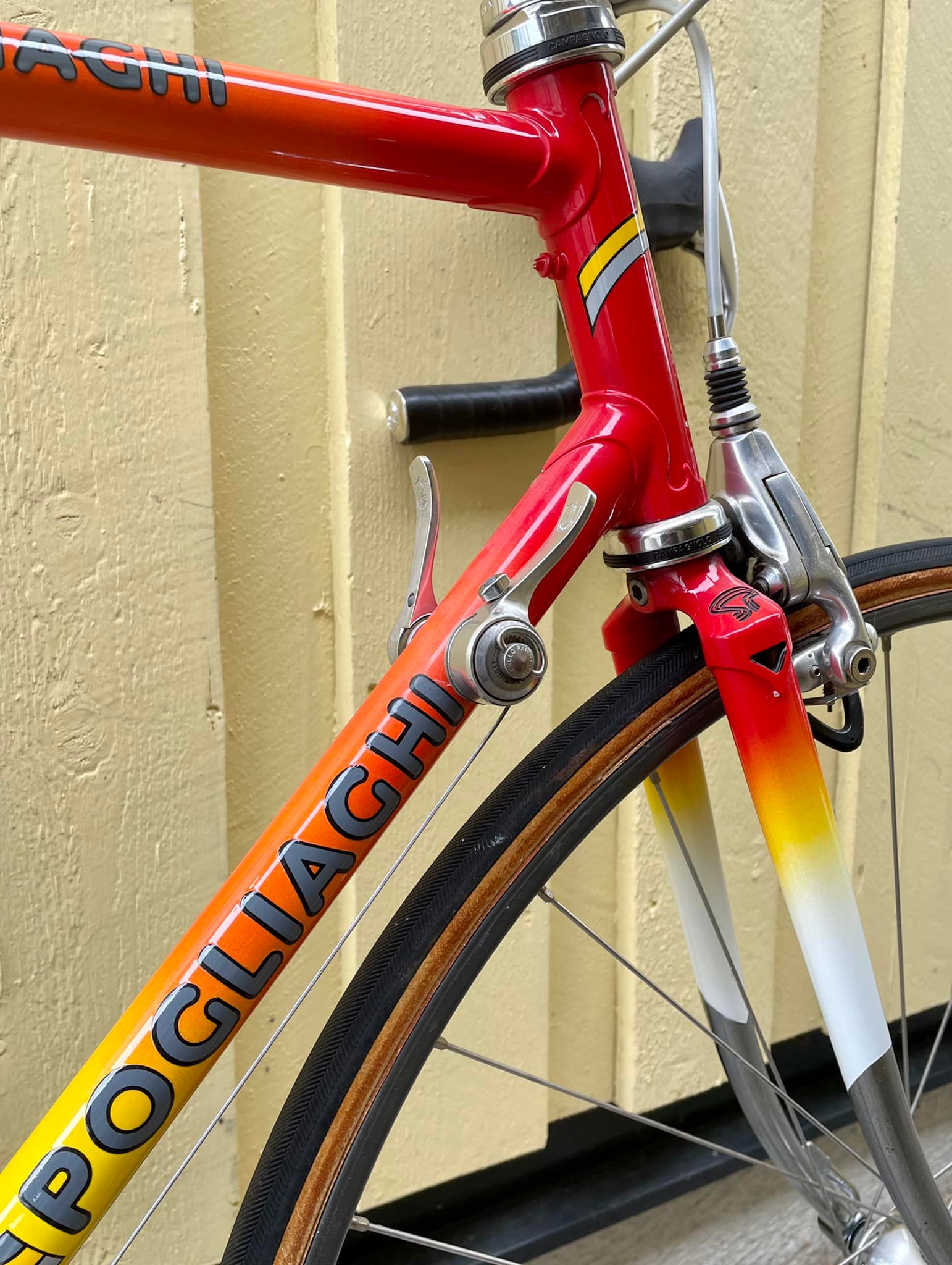 Late 80's Pogliaghi road bike with Columbus SLX tubing