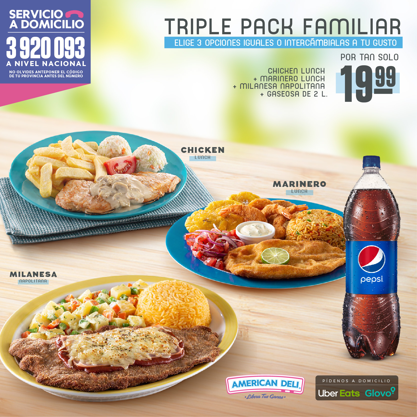 American DELI - ¡Un pack para disfrutar en familia! Elige... | Facebook
