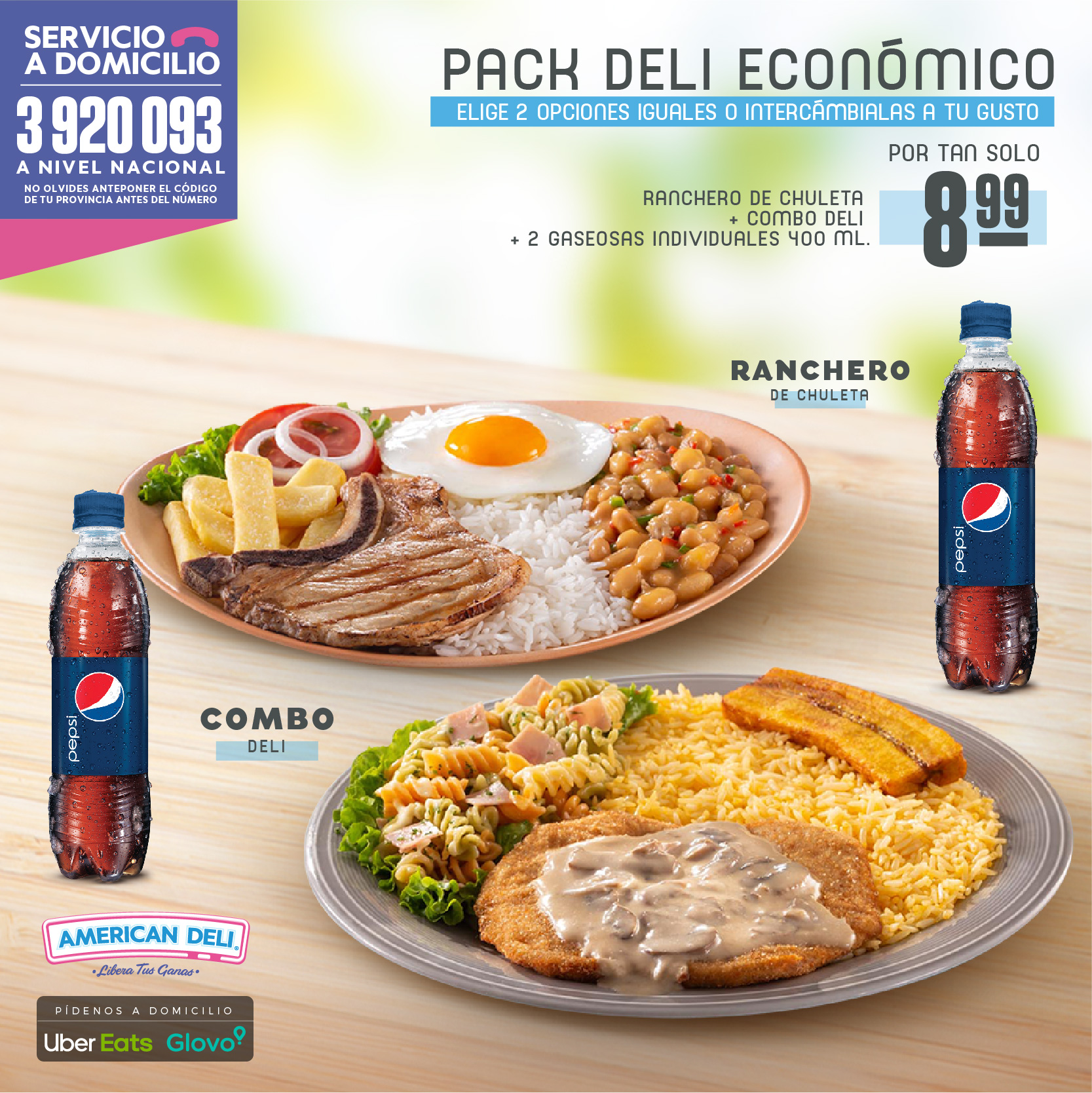 American DELI - Elige la combinación que más te guste, con...