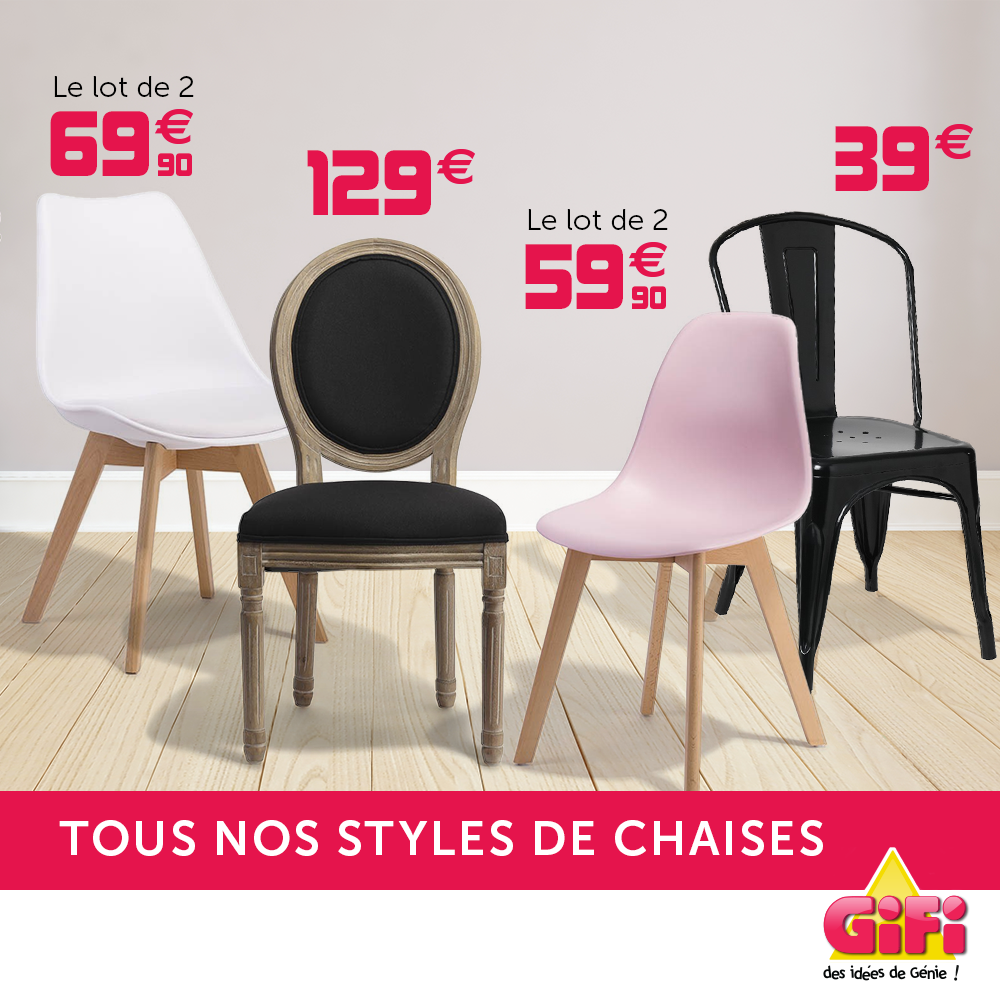 Gifi Decouvrez Tous Nos Styles De Chaises Facebook