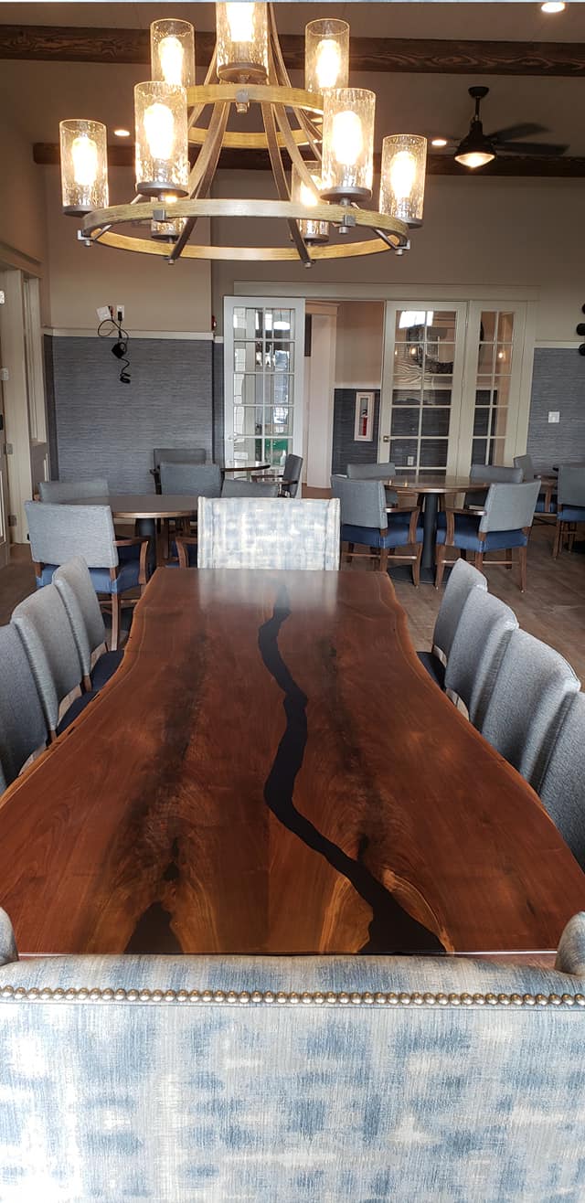 Custom live-edge walnut... - Deanna's Interior Designs | Facebook