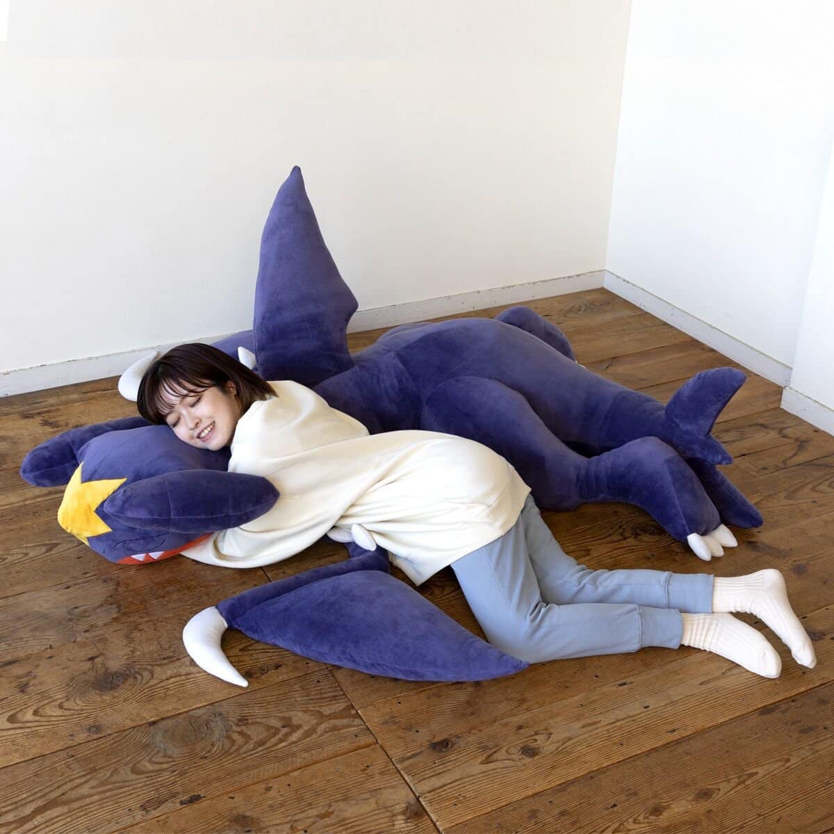 Huge Bandai Pokémon Mega Big Garchomp Plush Cushion – 31.5 Inch Tall (80cm) – Premium Limited