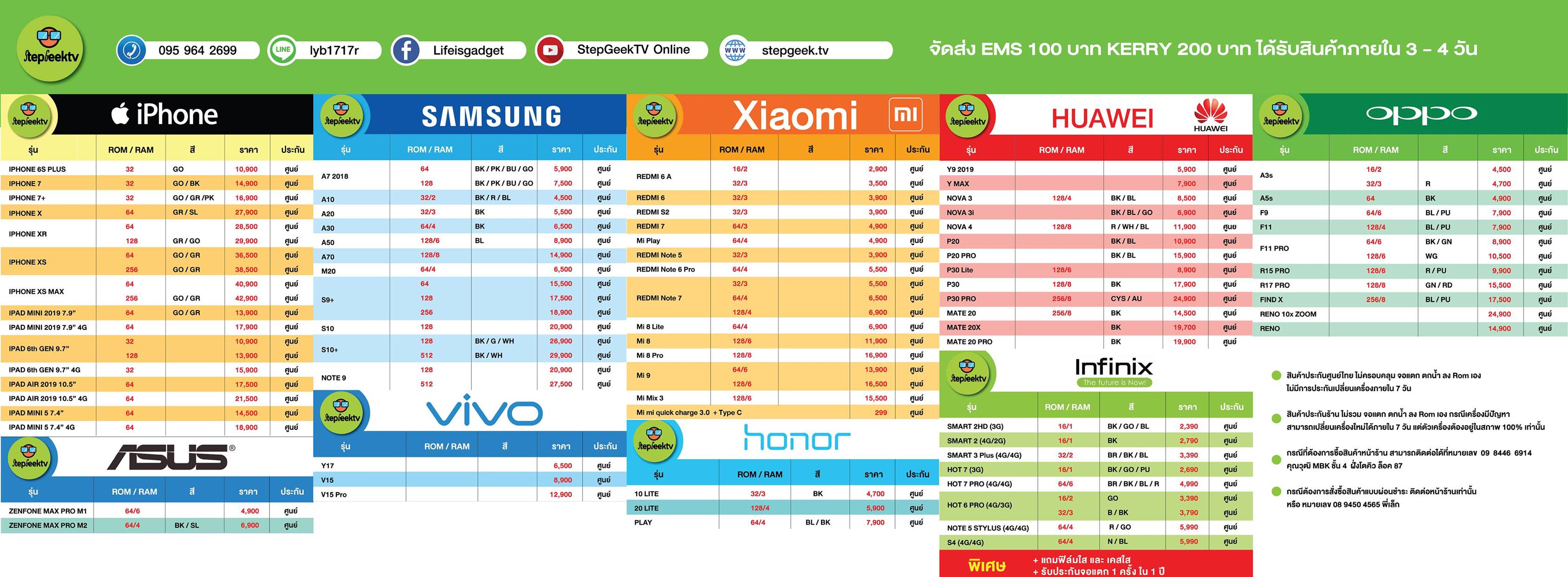 🌟🌟 ใบราคาจ้า 🌟🌟 🎊... - StepGeek Inter Mobile Reviewer