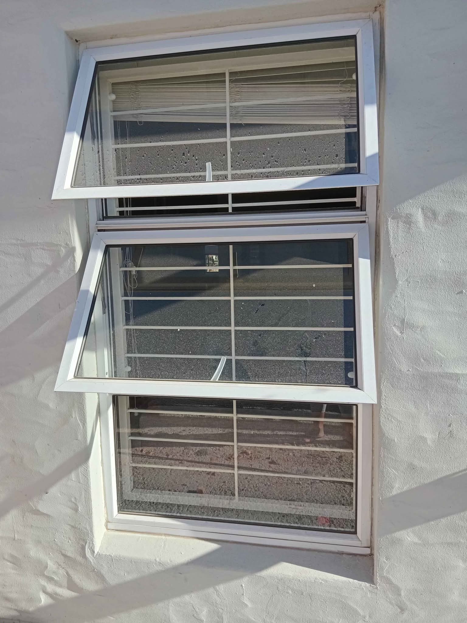 Aluminium door , windows, bugler bars and wooden blind - Window Blinds ...