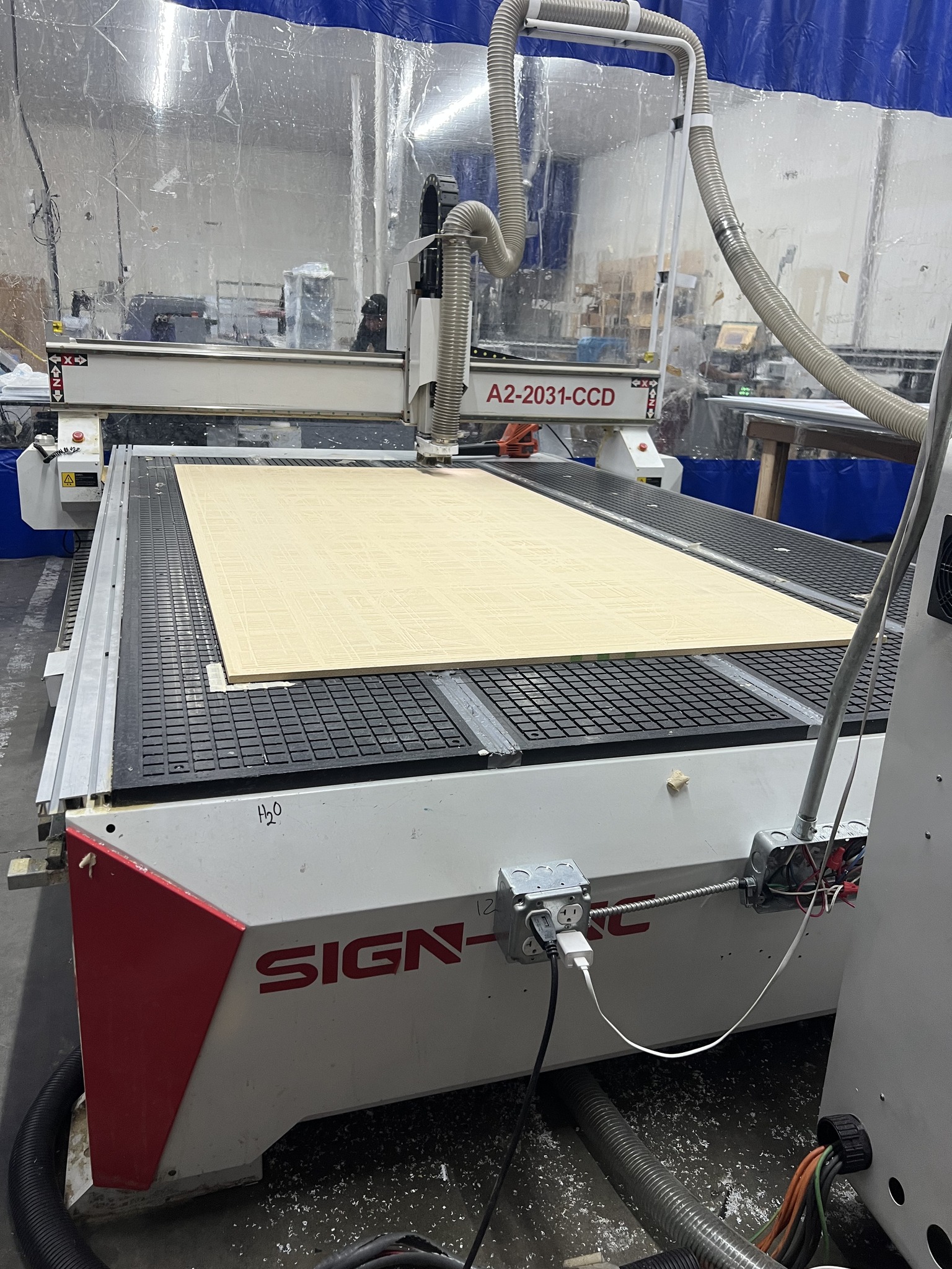 A2-1325-CCD CNC Router 4x8 w/ Camera System + FREE Equipment Bundle ...