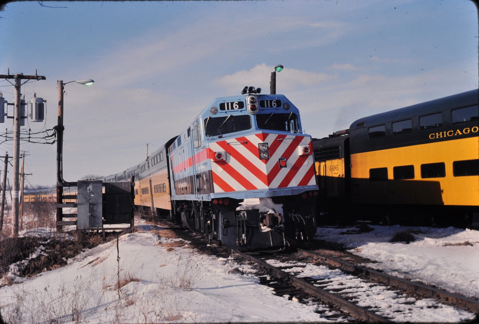 Photographing sunday train at Richmond IL