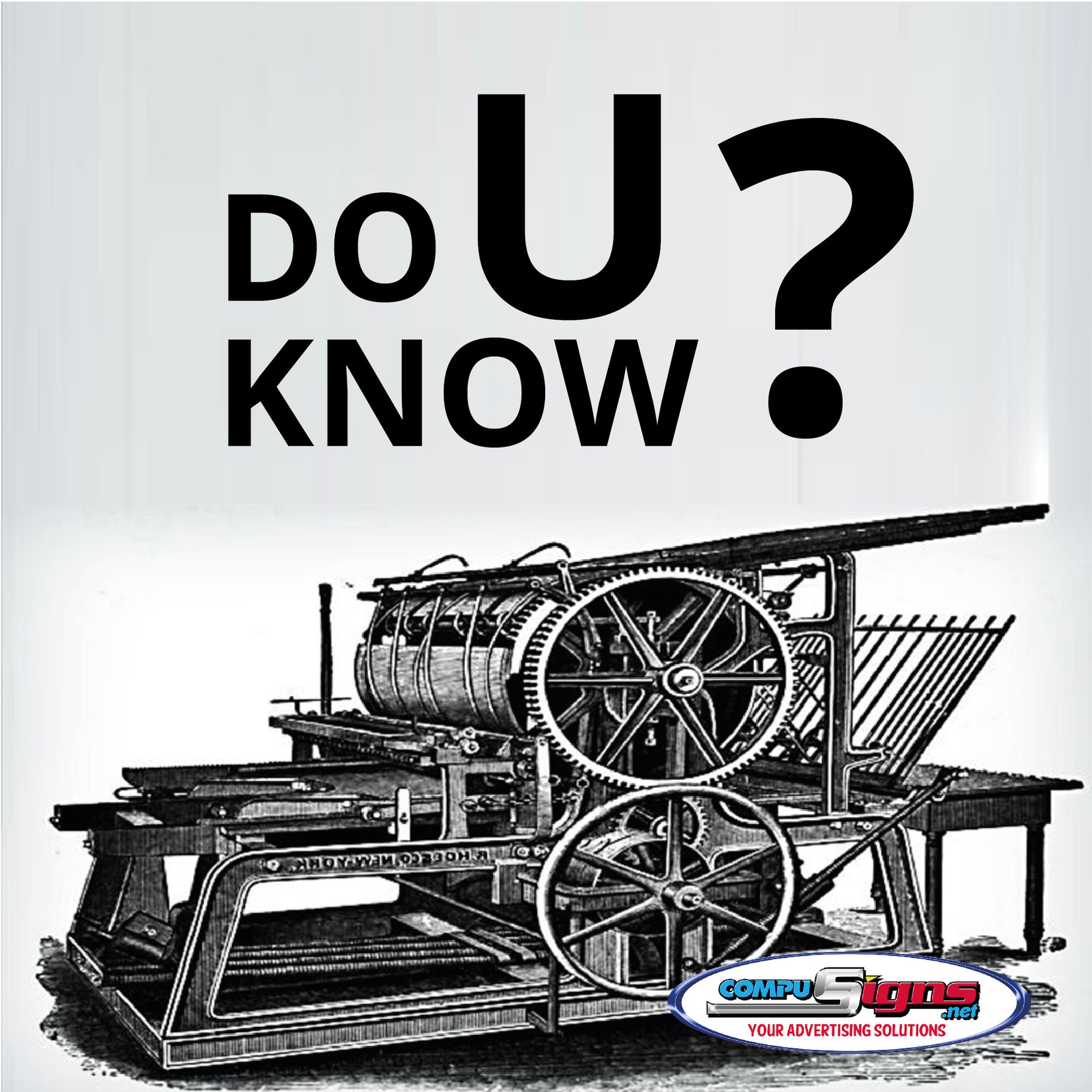 Did you know? 🤔🤔 The invention of the... - Compu-Signs Inc.