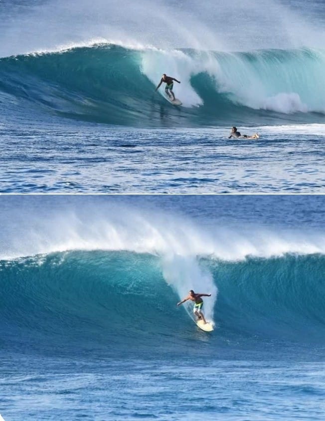 Matt Mondragon's Iconic Surfing Cover Shot at Sunset Beach