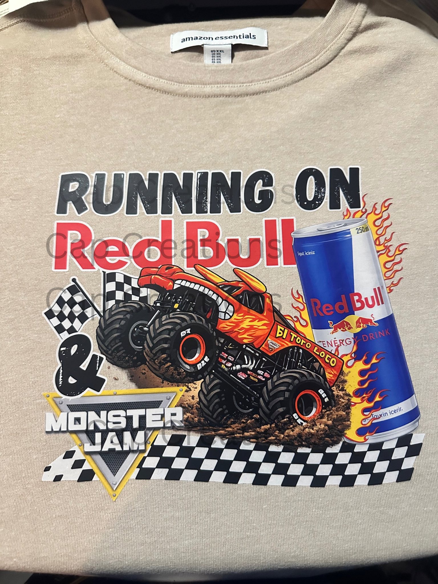 Custom monster jam shirts for sale