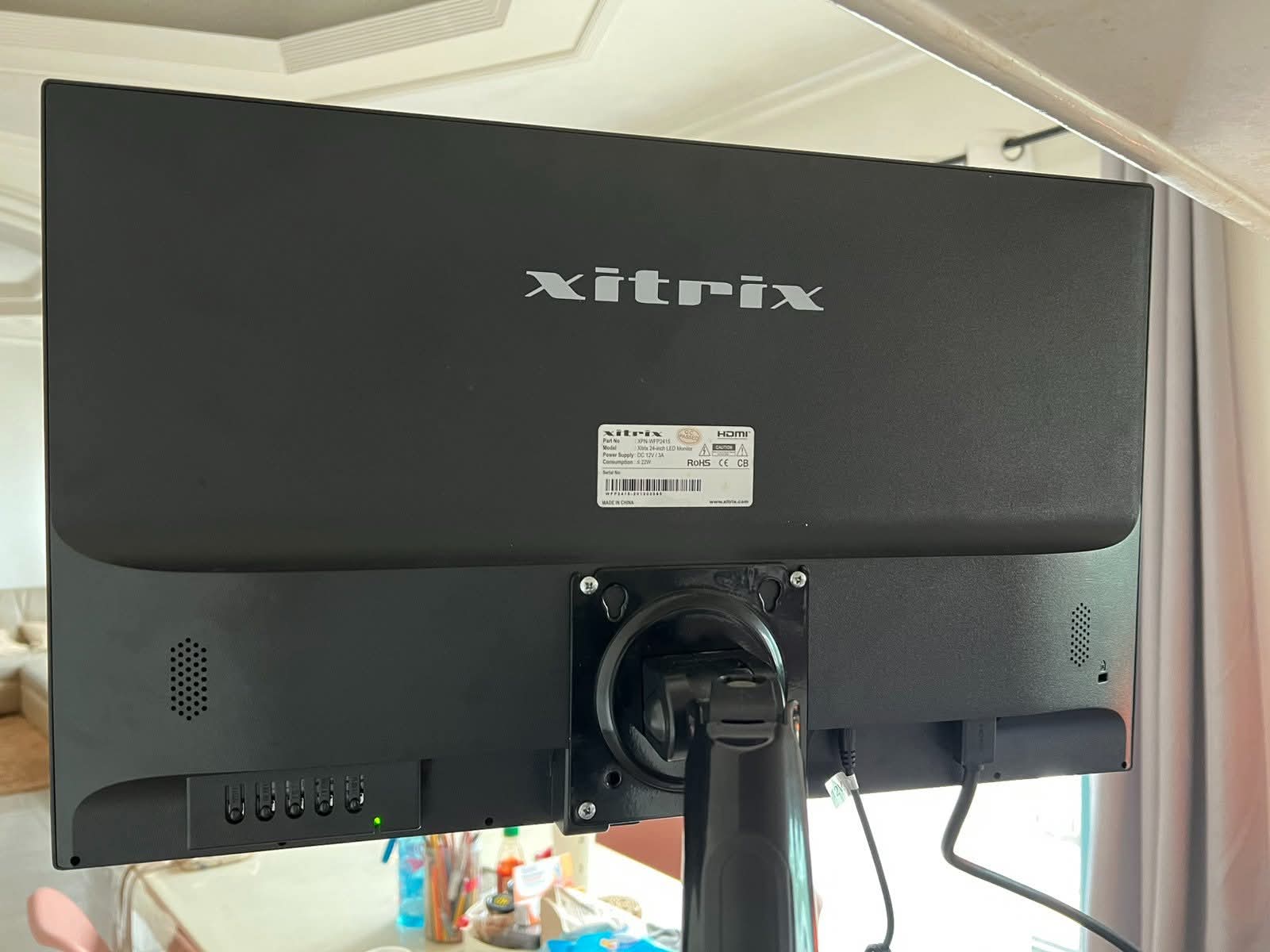 Xitrix 24” LED Monitor + NB Heavy-Duty Adjustable Arm (Box Included ...