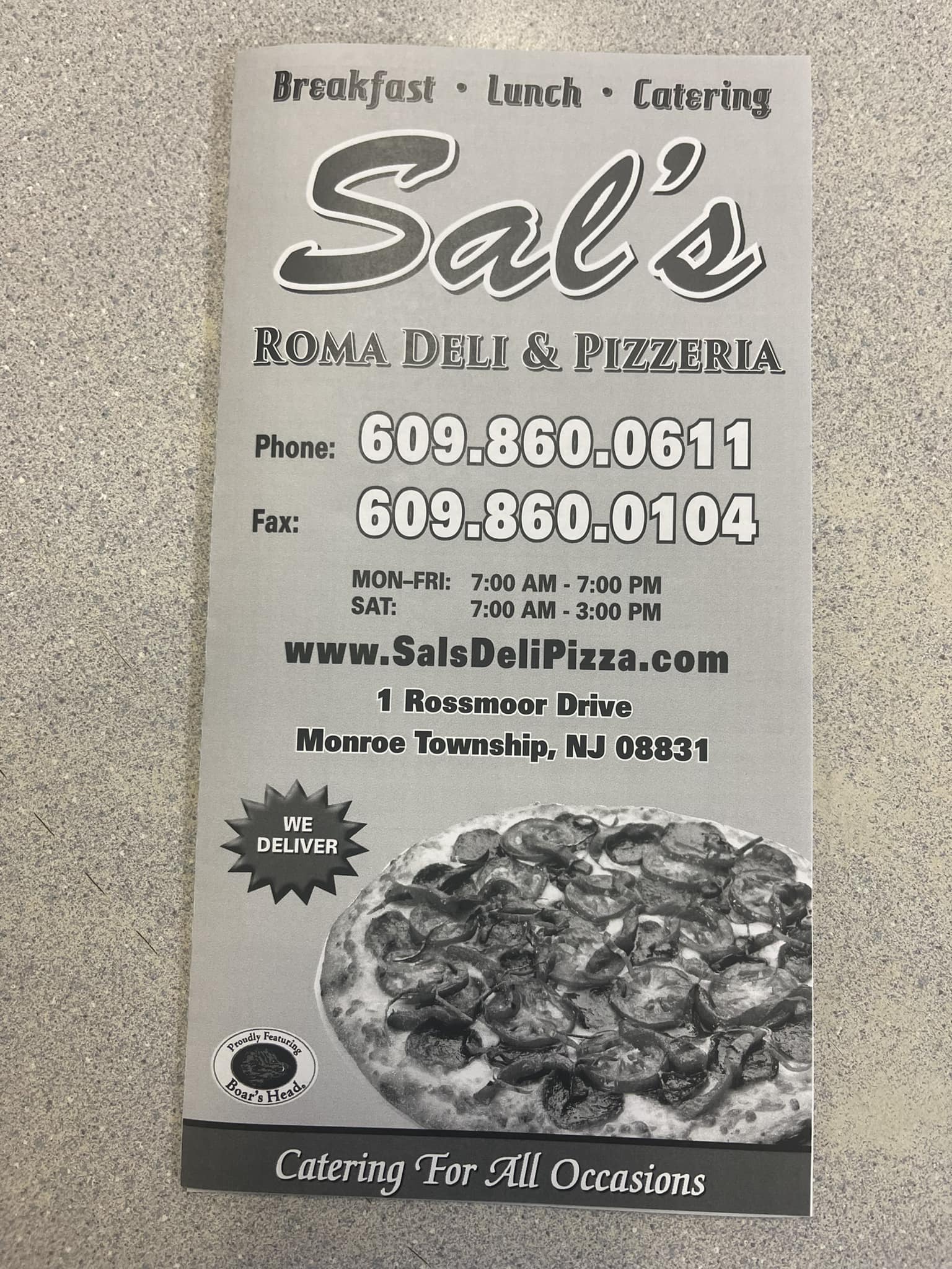Sal’s Roma Deli and Pizzeria | Jamesburg NJ