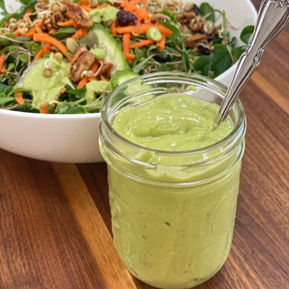 joy bauer green goddess dressing COLESLAW 💚Herby. Creamy. Irresistibly good. And so darn light!!! 🥑🌿 Comment SLAW and I'll DM you the recipe! Goddess salad recipe