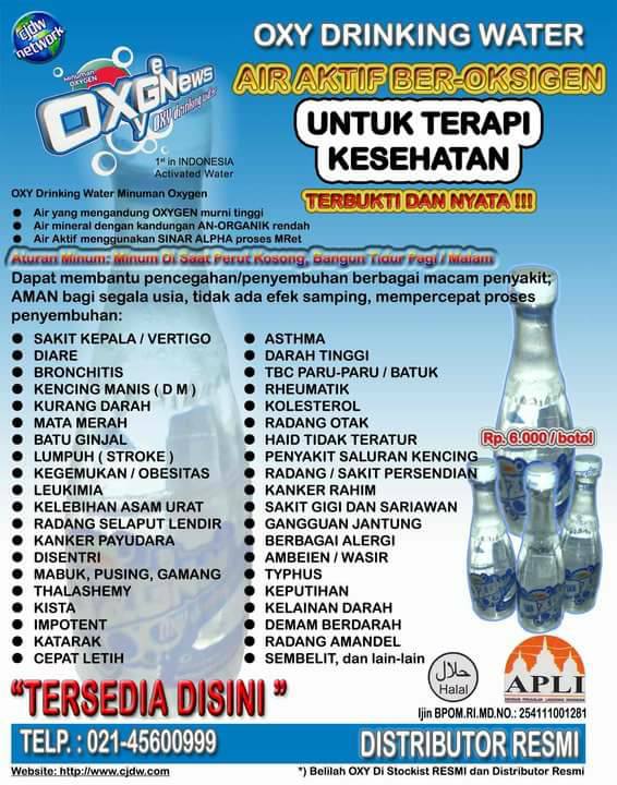 OXY >>>> Minuman OXYGEN