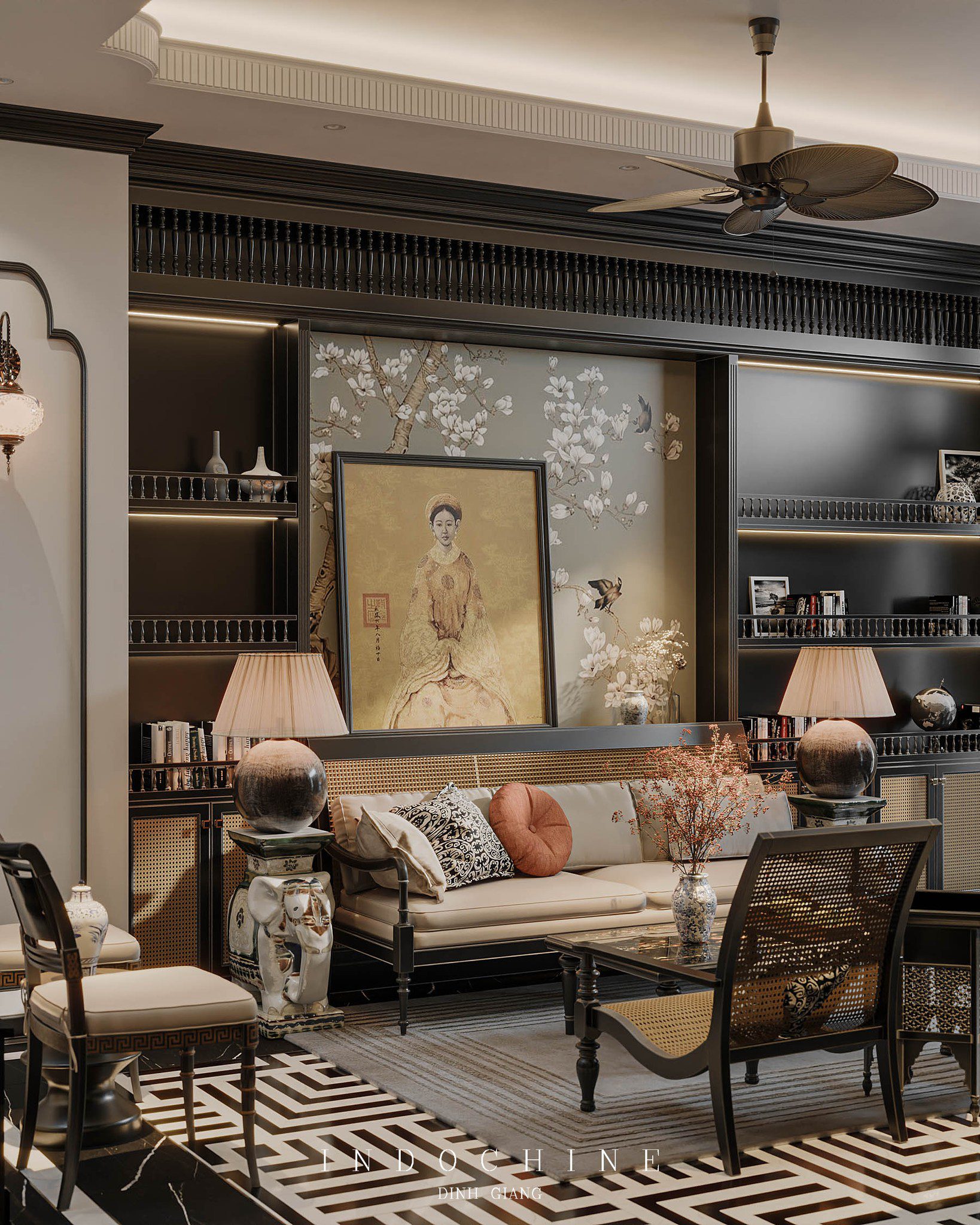 Nghĩa House 3D Models | Free 3DSMAX-File Livingroom Indochine | Facebook