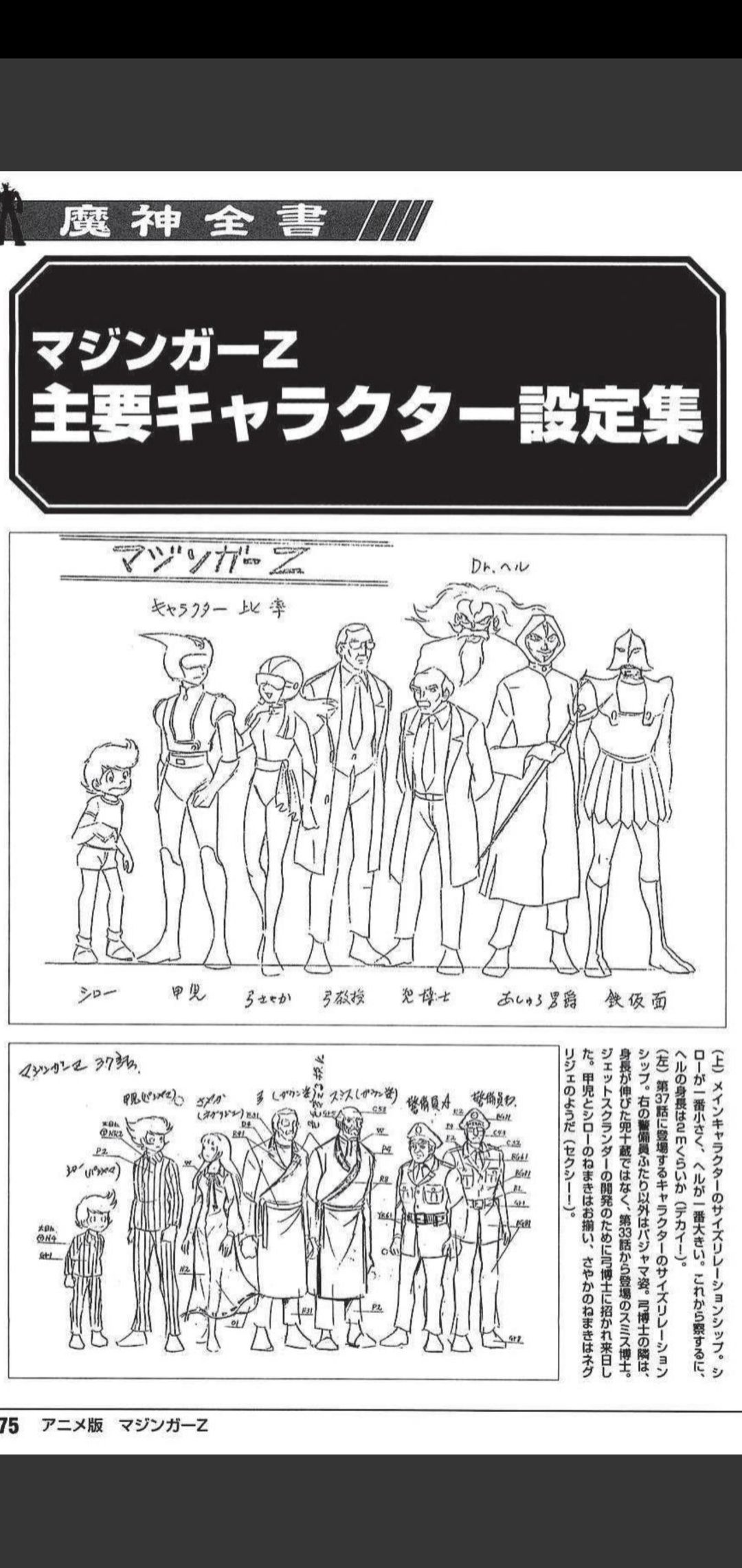 進化と創造　人間はどちらの結果ですか Mazinger Z anime characters height comparison