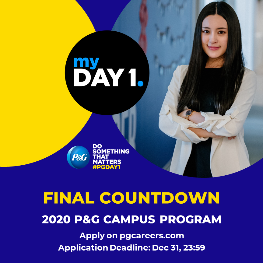 P&G Careers - 🔥2020 P&G 校園徵才計畫 申請倒數周🔥 💡重要申請資訊須知...