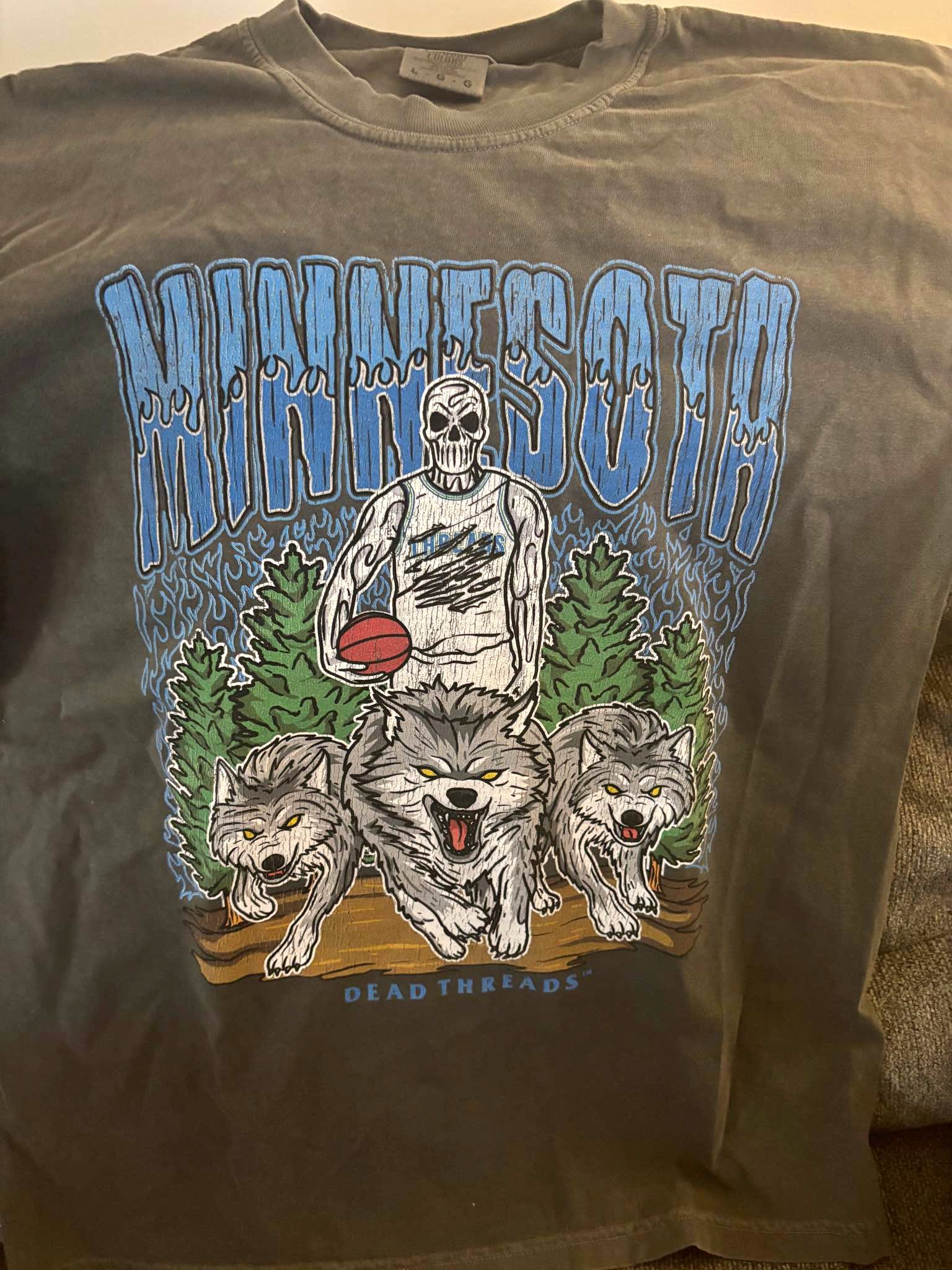 Minnesota Timberwolves Dead Threads Size Large Shirt - T-Shirts ...
