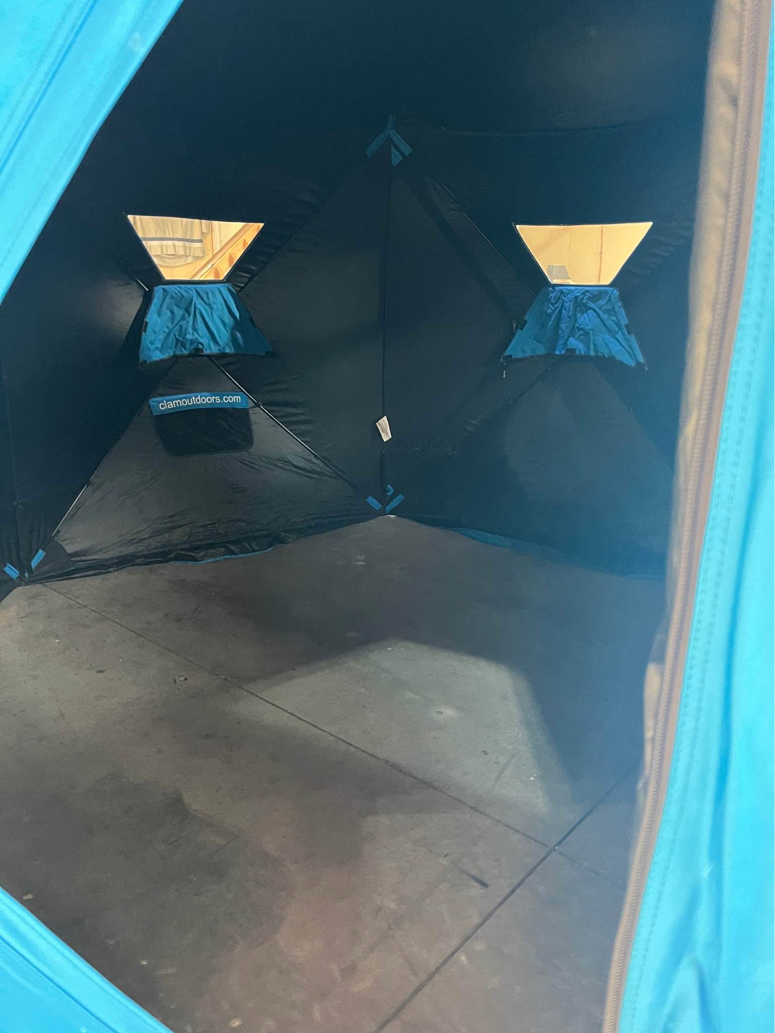 Clam Shelter Clam 9102 Six Pack 1660Mag Ice Fishing Shelter - Upsable ...