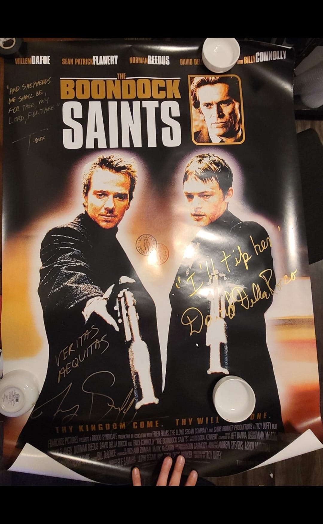 The Boondock Saints by Troy Duffy　直筆サイン入 Rare Boondock Saints poster signed by David Della Rocco and Troy Duffy