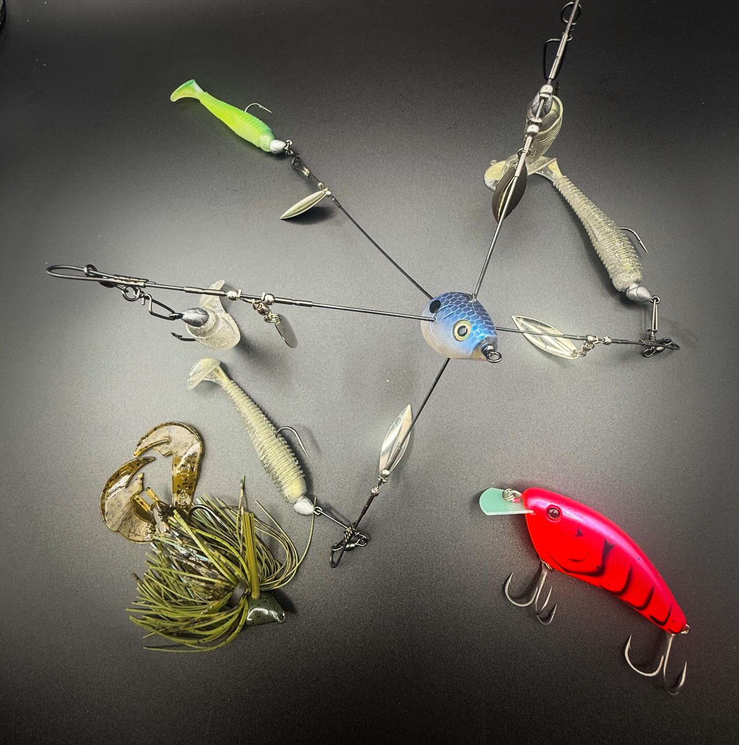 bay fishing bait lures Rio's King Anchovy Blackfly Lures - Handmade, flt-pistol-crossbow the Bay Anchovy a Color:jelly roll