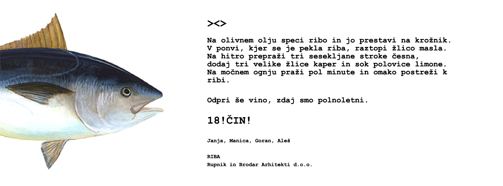 RIBA ARHITEKTI | Ljubljana