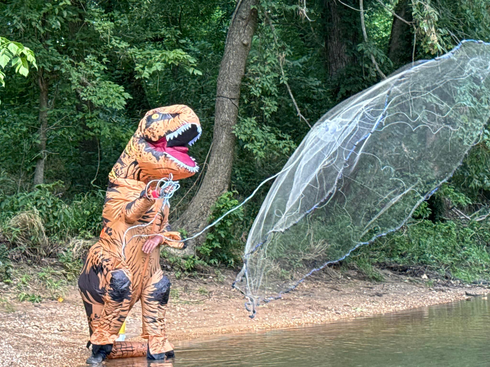 dinosaur in fishing net Aluminum Net, Foldable Floating Steel Wire Fishing Basket, Fishing Gear (White Doodle4) Sports & Outdoors Cute Fishing Dinosaur PNG |
