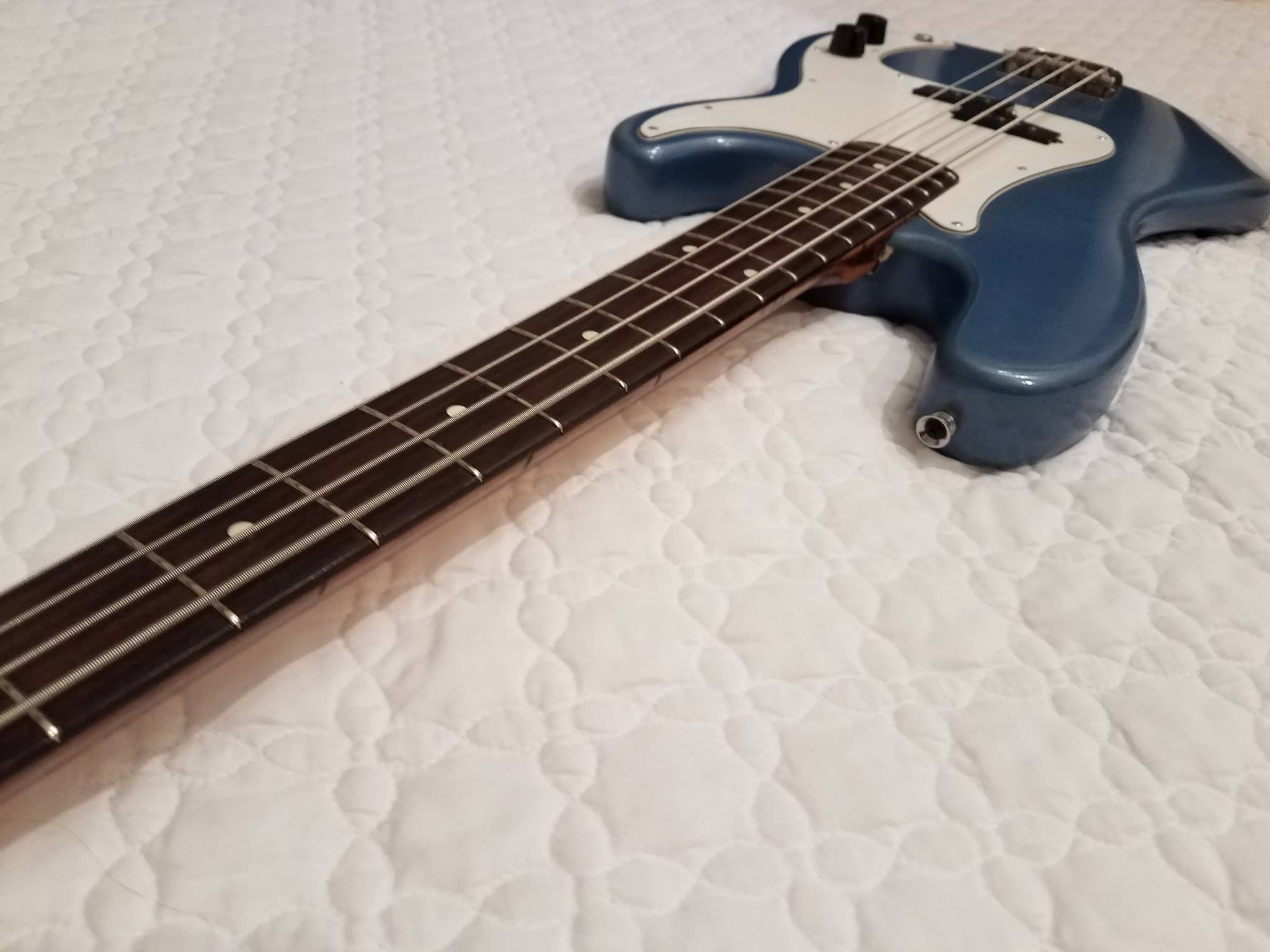 A Black Label Era 1996 Fender Jazz made with a mix of American and