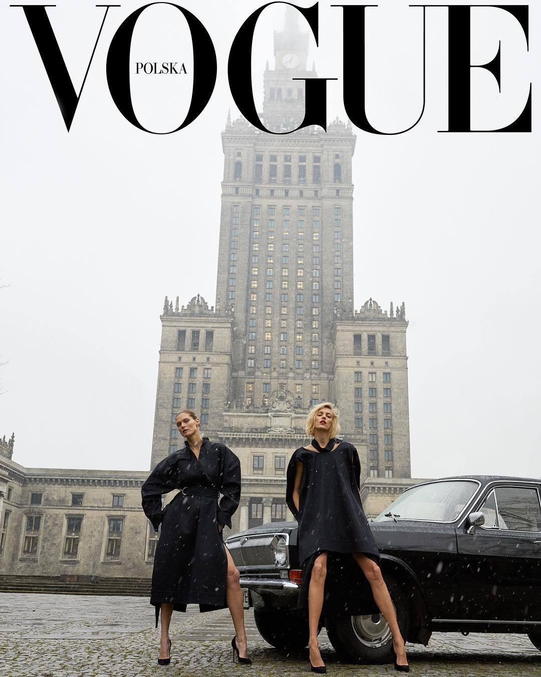 Cover of the April issue of Polish Vogue 💙💛 It was created by