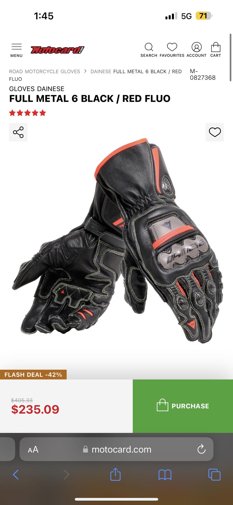 Opinions on Dainese Full Metal 6 gloves?