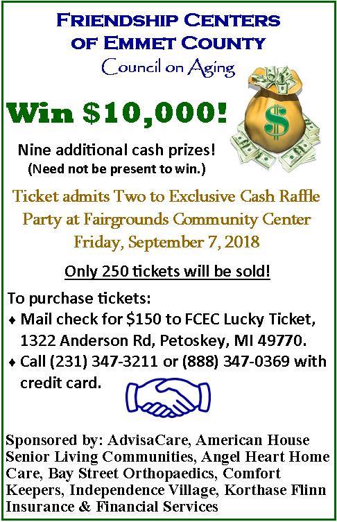 Friendship Centers of Emmet County, Council on Aging - Only 9 tickets ...