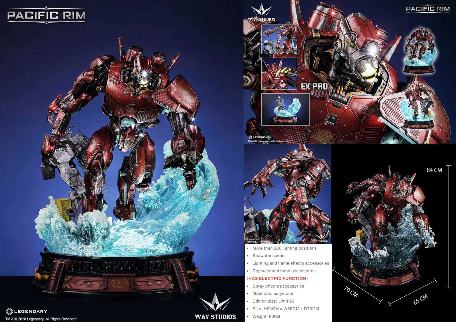 EFendi - WAY STUDIO PACIFIC RIM - CRIMSON TYPHOON STATUE EX PRO VERSION ...