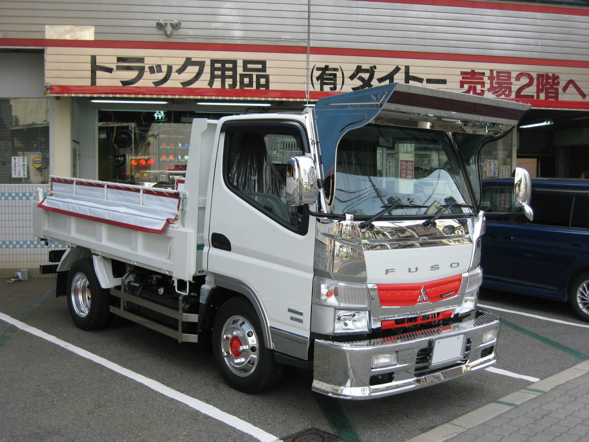 キャンターカスタム ブルーテックキャンター バイザー トラック用