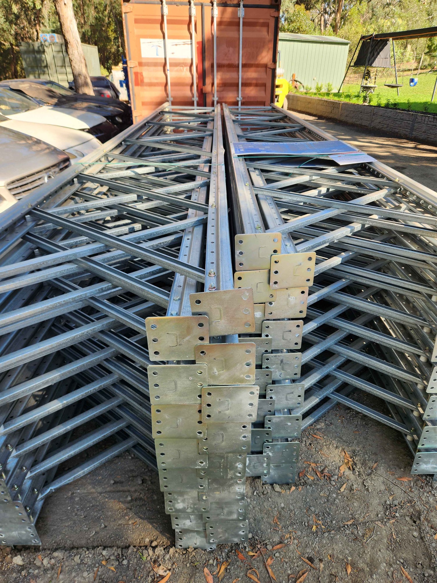 Palet racking x42 ,6mtr uprights x140 ,2600 x beams - Vehicle Trailers ...