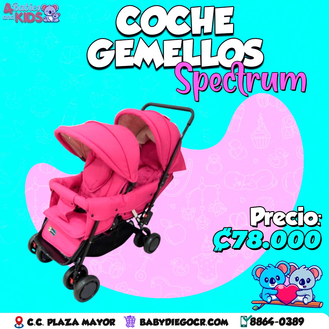 👶 Coche gemelos Spectrum 😆... - 4Babies and Kids Costa Rica