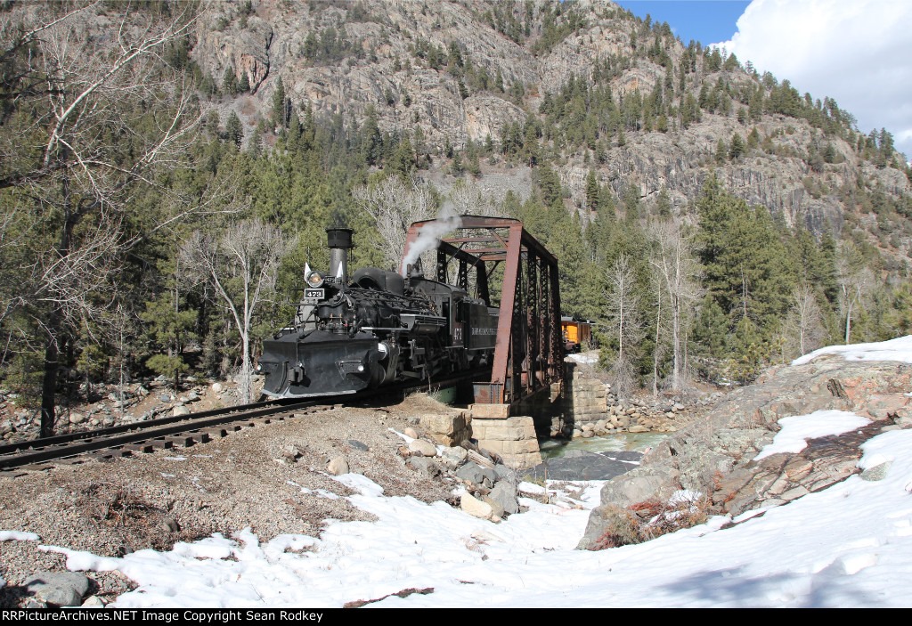 Denver & Rio Grande Western F9 Diesel Locomotive No. 5771. Photo