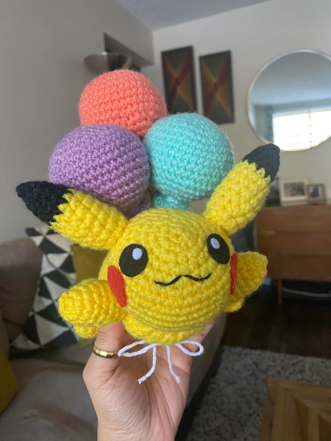 pokemon cards crochet Tiny Electric Buddy PokéCard x Cross Stitch Pattern Turning Pokemon Cards into Plushies!