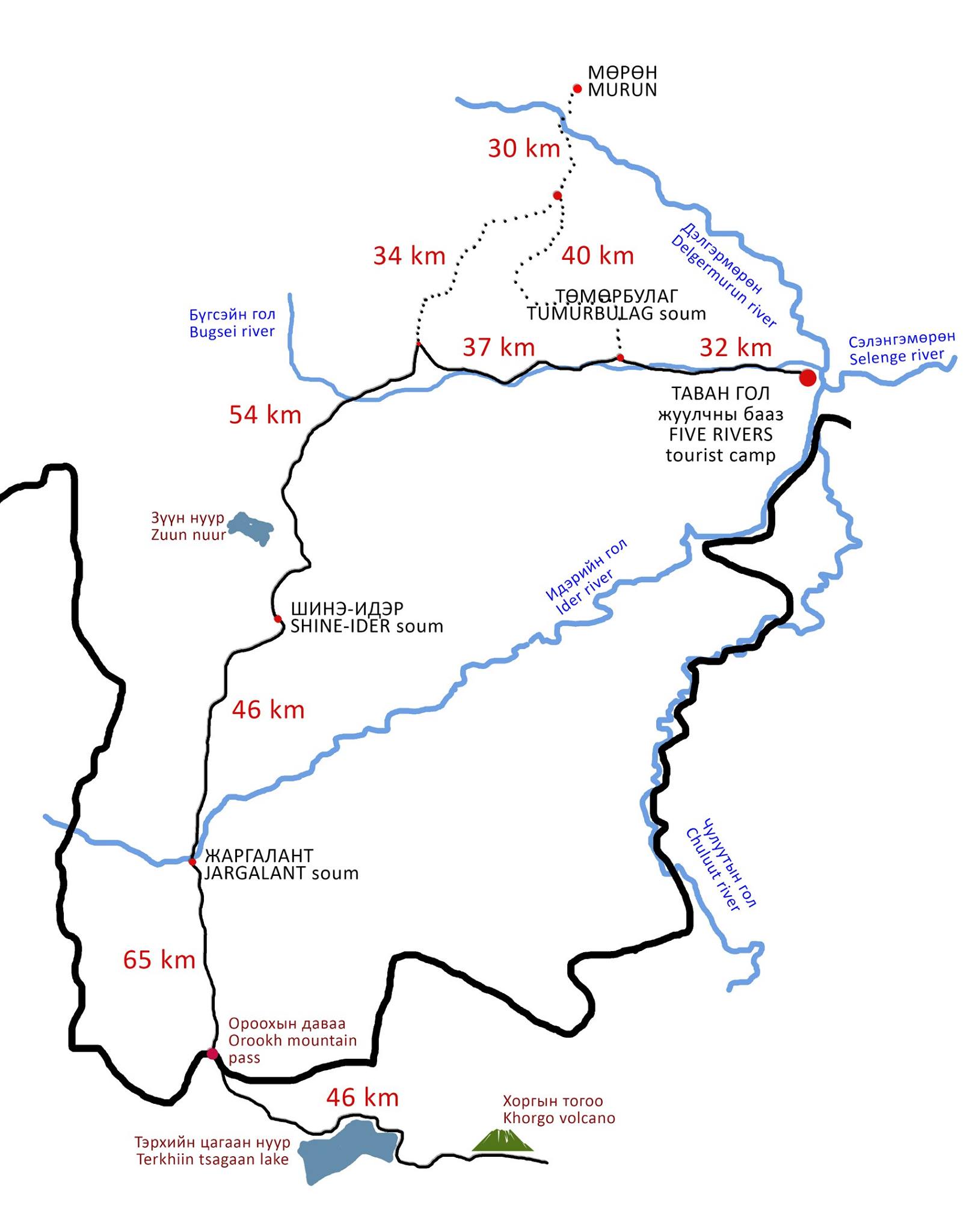 This is the route map for those... - Five Rivers Tour Camp | Facebook