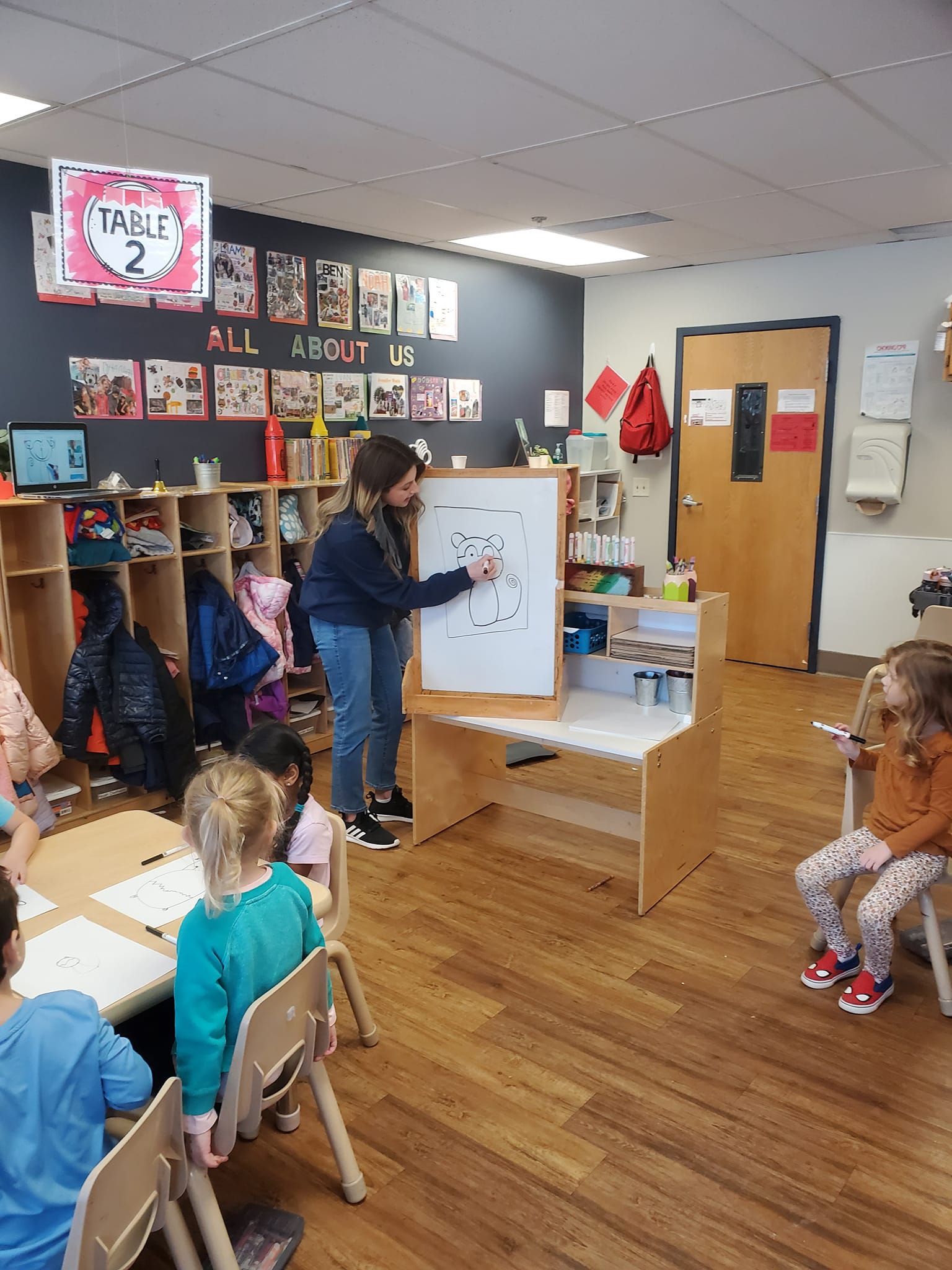 Today Pre-K A did an activity with... - O2B Kids Chanhassen