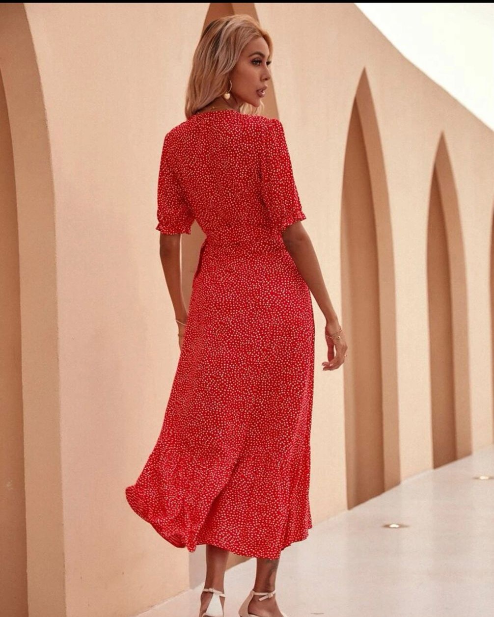 plus size silk dress Red, Dusty Blue, Navy | Satin Gown with Draped Bodice, Lace Straps & High Slit CDCDS496C LaDivine 7447 Long Formal easy to wash for Color:Floral Ditsy Blue/Green PINK PROM DRESS