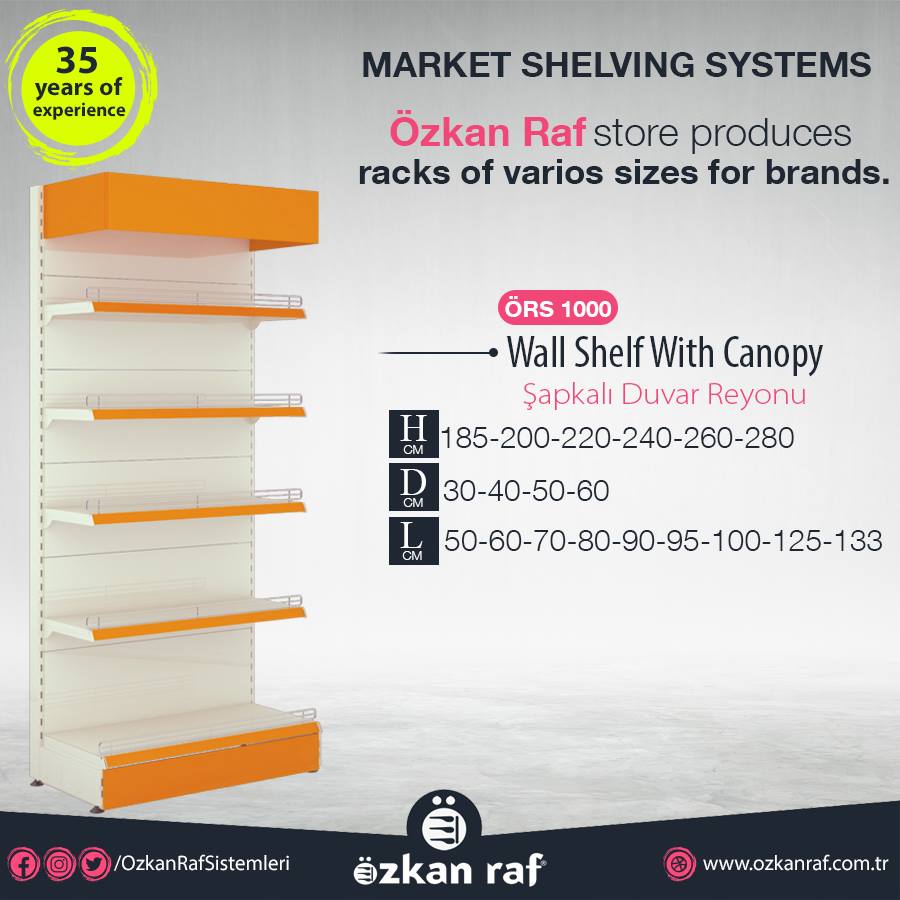 Özkan Raf - Özkan Raf store produces racks of varios sizes for brands ...