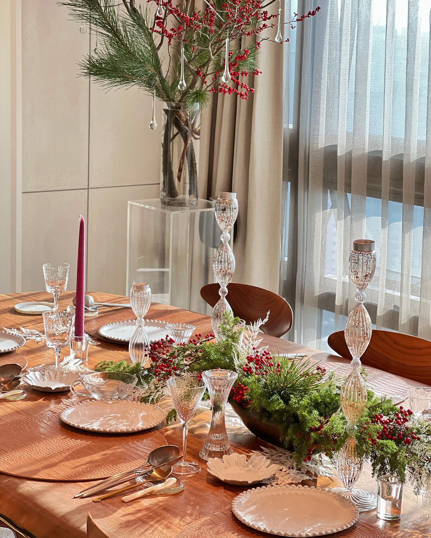 Salon de cook - Table setting for December classes ️ 통 연말... | Facebook